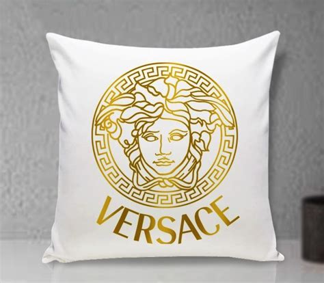 versace pillows grey